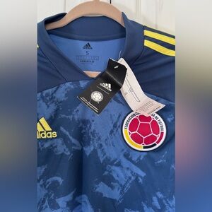 Adidas Blue and Yellow Men's Jersey